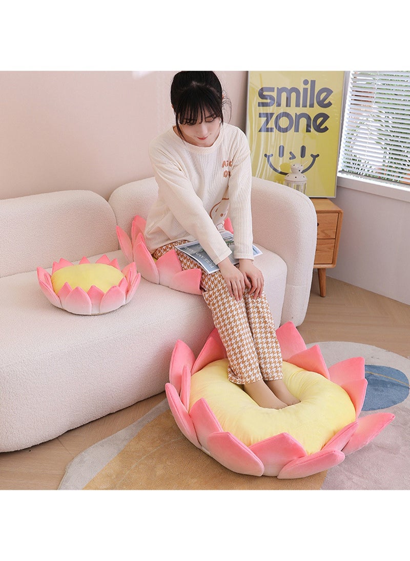 40*12cm Pink Lotus Cushion Plush Doll, Lazy Sofa Creative Plush Toy Doll, Suitable For Boys And Girls Gifts