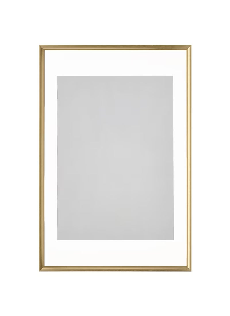 Picture Frame Gold-Colour Plastic & Fibreboard 61x91 cm