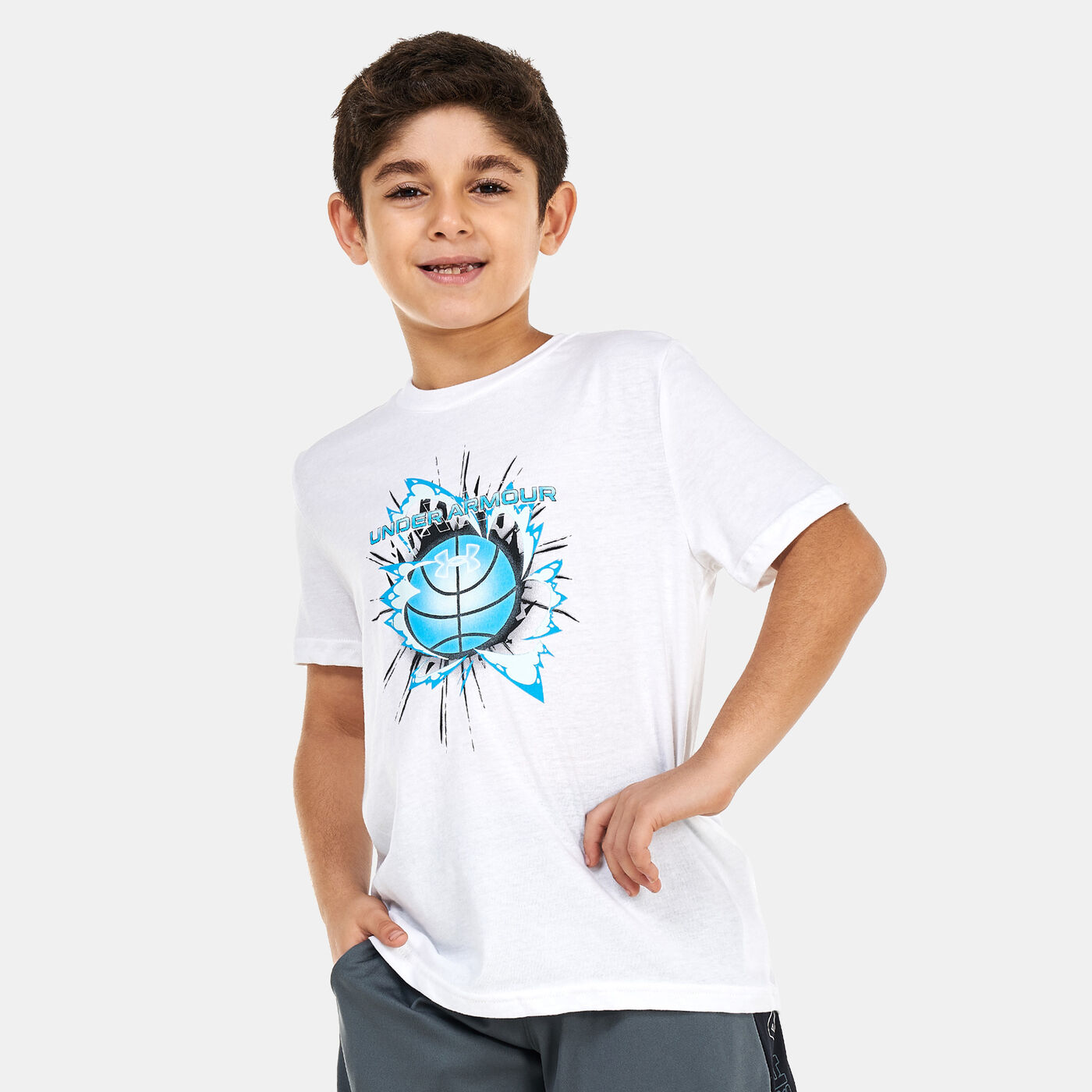 Kids' UA Hoops Baseline T-Shirt