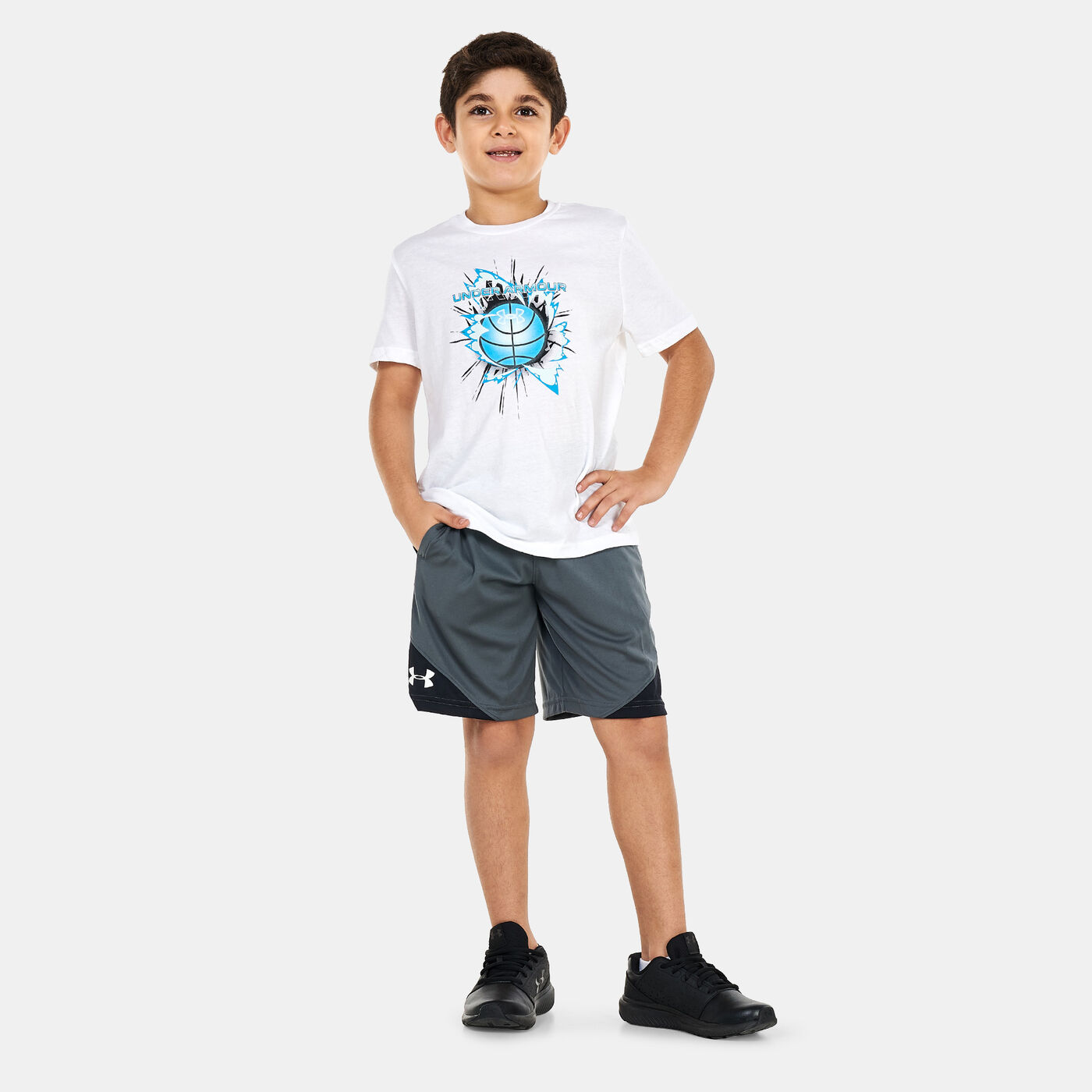 Kids' UA Hoops Baseline T-Shirt