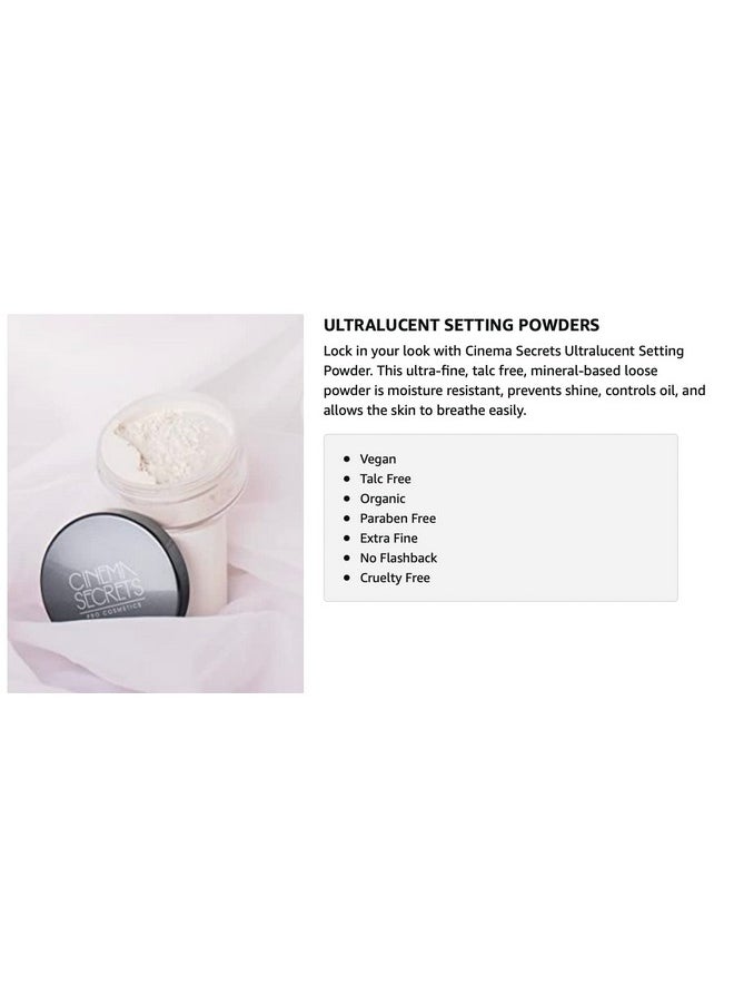 Pro Cosmetics Ultralucent Loose Setting Powder, Warm Light