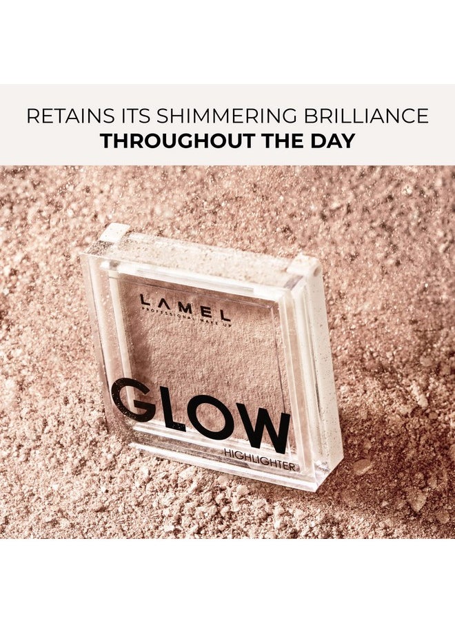 Glow Highlighter: Face Make Up & Contour Palette In Deep, Vibrant Colors - Natural Shimmer - Compact Size & Perfect For Travel - Cruelty Free - 3.8Gr/0.13 Oz 401 (Luna)