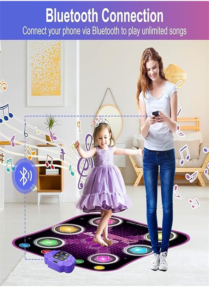 Fun dance mat toy, educational dance mat, built-in adjustable music, non-slip safety play mat toy, perfect for cultivating children's musical interest, hands-on ability and imagination