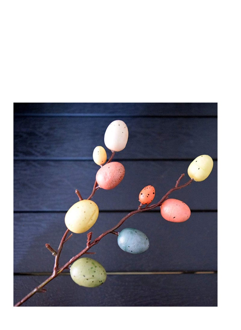 3PCS Easter Egg Bouquet Decorative Colorful Foam Easter Egg Decoration Easter Eggs Pick Egg Flower Pick Easter