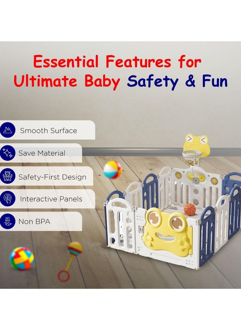 Wide useful Baby Playpen, Versatile playpen for babies & toddlers Stylish Baby Playpen Fence (120 * 120cm)