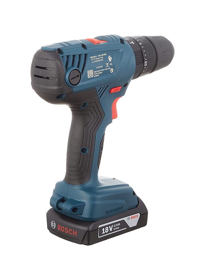 Gsb 180-Li Combi Cordless Screwdriver - 2 Batteries Blue-Black