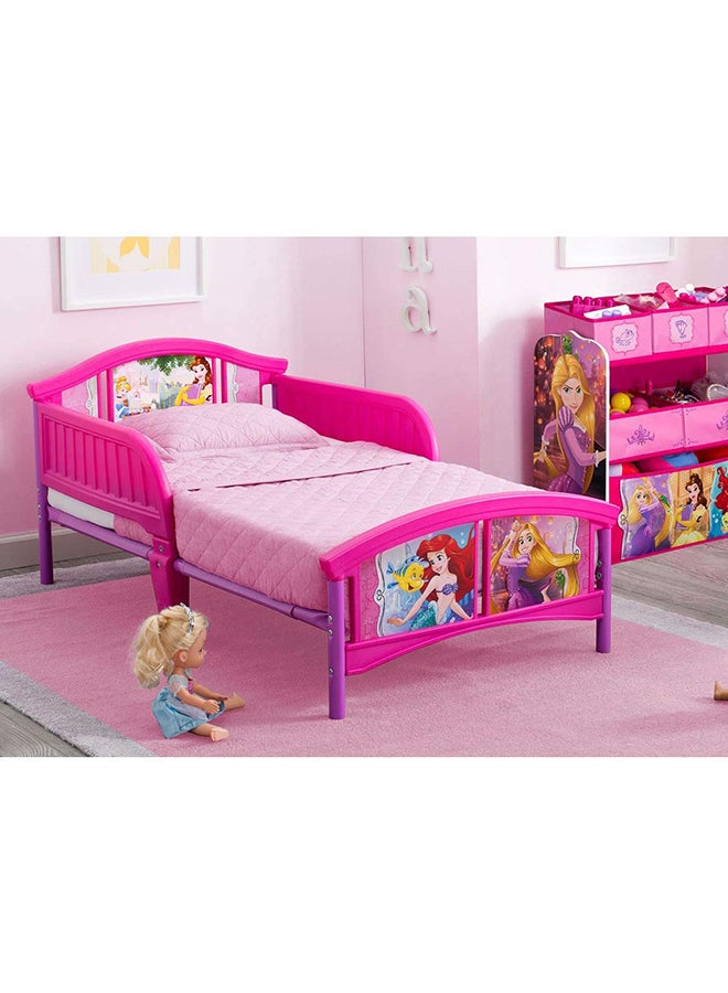 Disney Pixar Princess Children Plastic Toddler Bed With Soft And Comfortable Mattress