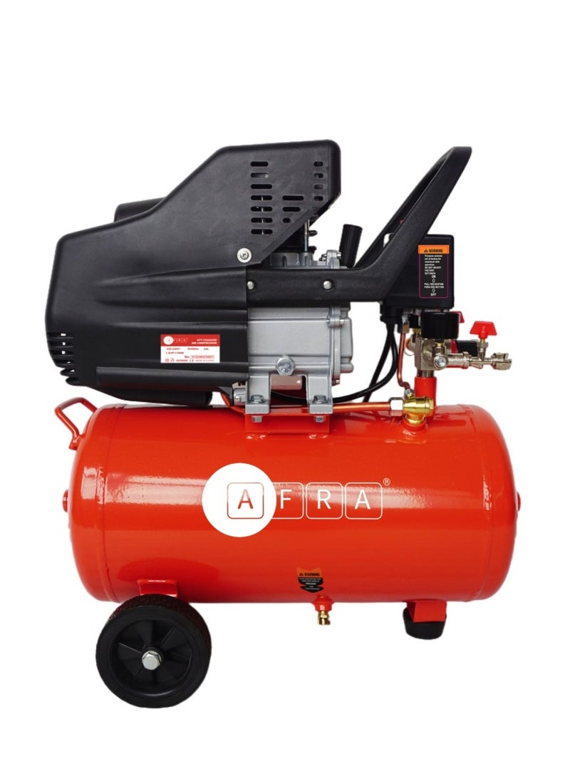 AFRA AIR COMPRESSOR, 240 V, 50 L Tank, 8 Bar Pressure, Portable Design, Low Noise, Accessories Included, Model AFT-1550ACRD, 1 Year Warranty