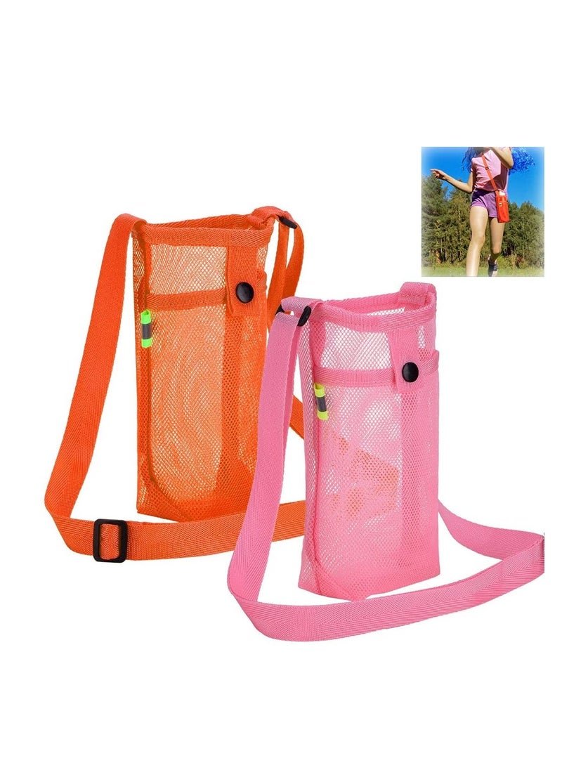 Water Bottle Holder Water Bottle Carrier with Adjustable Shoulder Strap Beach Bottle Bag Water Bottle Sling Dog Water Bottle Sleeve for Sports Gym Hiking Camping Walking