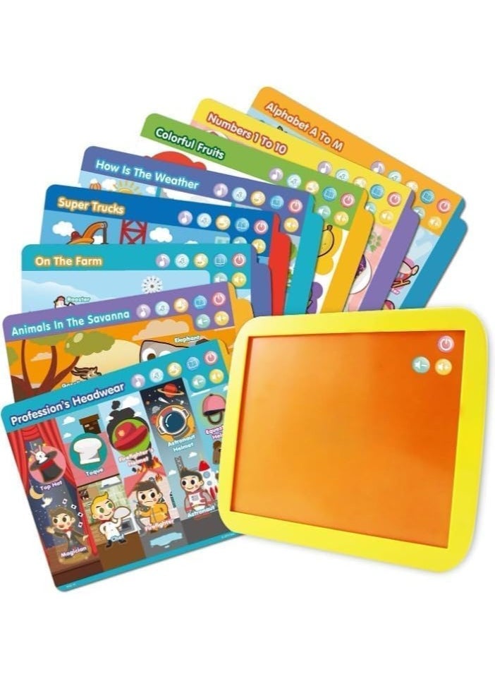 Smart Fun Lessons - Educational Tablet Toy For Learning Alphabet Numbers Colours Shapes Animals Time for Toddler