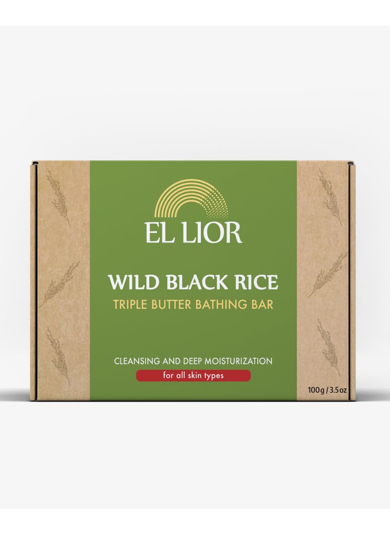 EL LIOR Wild Black Rice Triple Butter Bathing Bar