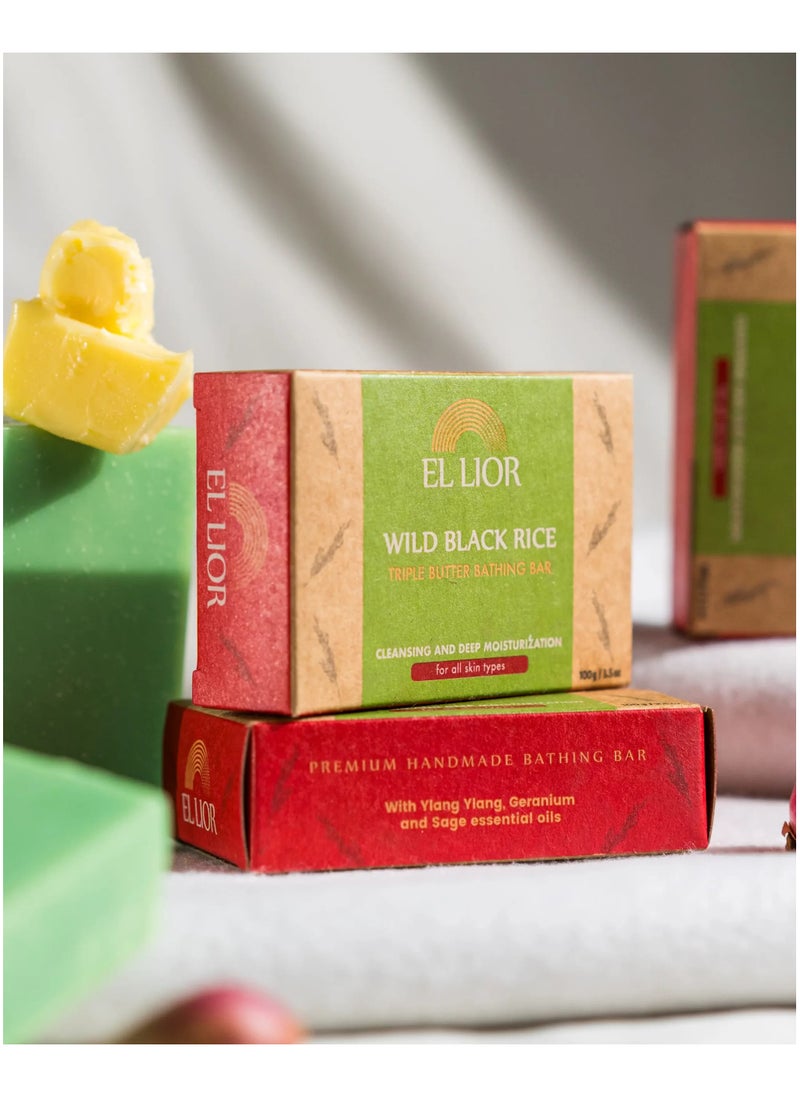 EL LIOR Wild Black Rice Triple Butter Bathing Bar