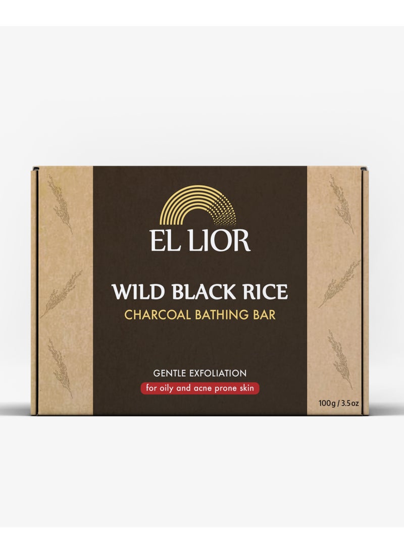 EL LIOR Wild Black Rice Charcoal Bathing Bar