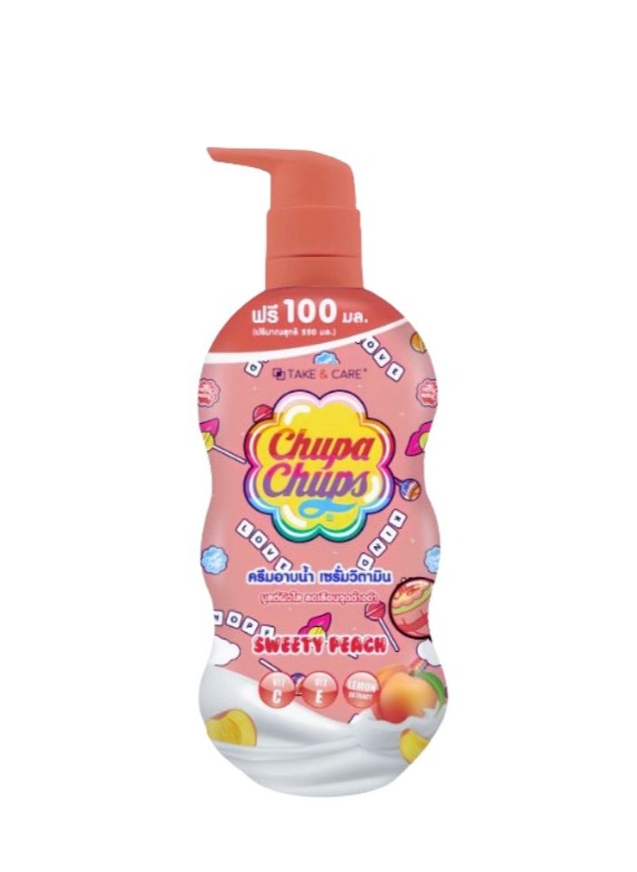 Chupa Chups Bath and Shower Cream Sweet Peach 550ml