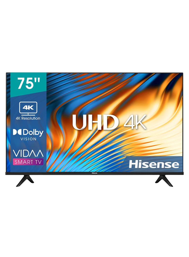 E6H (75 Inch) 4K UHD Smart VIDAA TV, With Dolby Vision HDR, DTS Virtual X, Bluetooth And Wi-Fi (2022 NEW) 75E6H Black