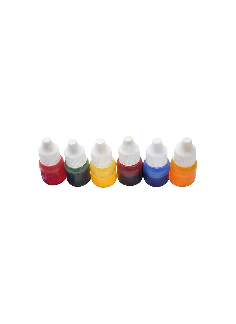 Asian Hobby Crafts Colour Pigment for Candle Making - Pack of 6