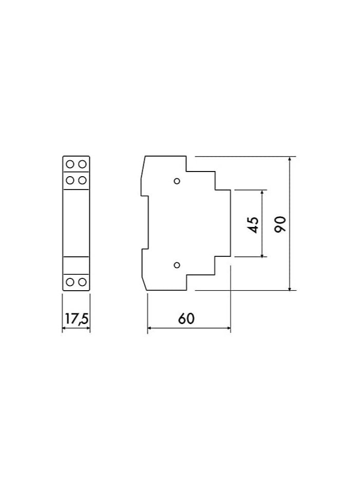 RACO Perry 24-Hour Daily Timer Switch with Tappets & Charge Reserve | 230 VAC, Fixed in Distribution Box, Made in Italy