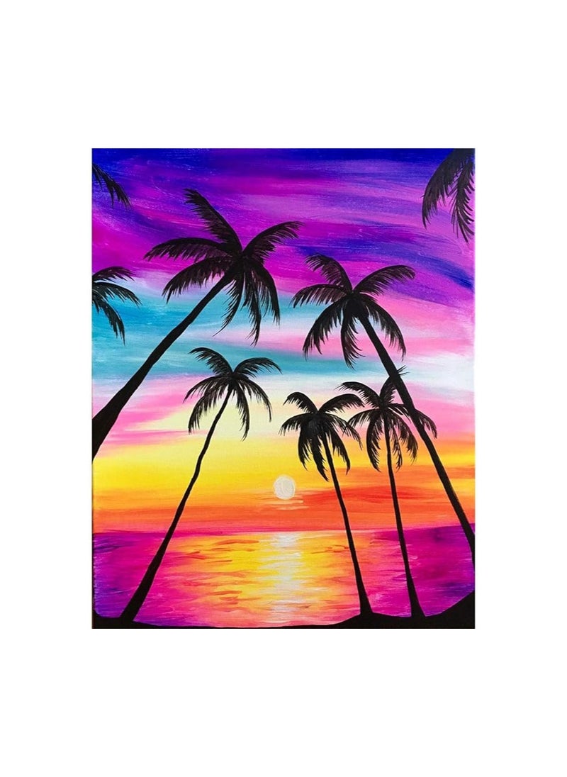 HASTHIP® DIY 5D Diamond Painting,Crystal Rhinestone Diamond Embroidery Paintings for Home Wall Decor Rainbow Tree,30 * 40CM (Multi-Color 1)