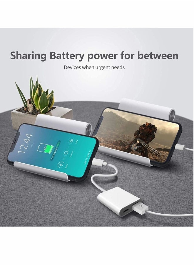 Suitable for Iphone/Ipad Usb Adapter, Otg Adapter, Usb Camera Adapter, Plug And Play, With Fast Charging Port, Compatible With Card Reader/Usb Flash Drive/Keyboard/Mouse