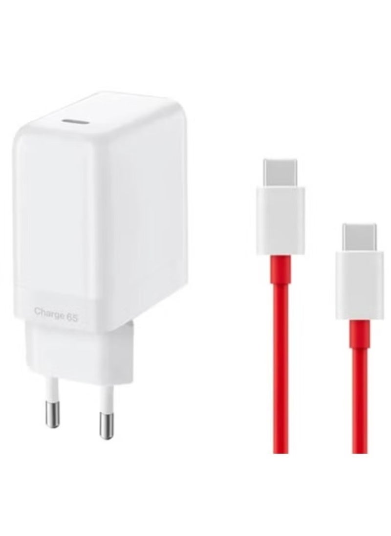 65W Charger with USB-C to USB-C Cable