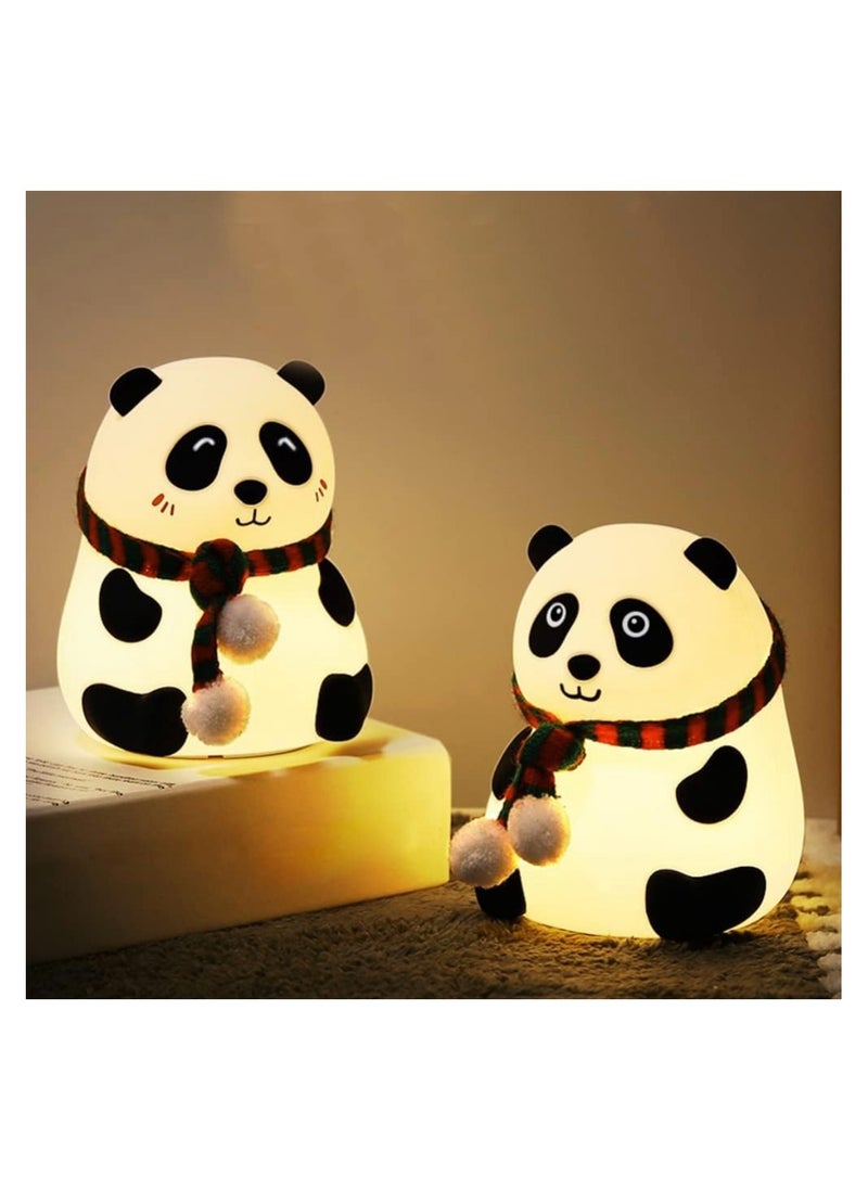 TYZOON Baby Night Light, Small Nursing Light, Rechargeable Panda Night Light, Animals Color Changing Light, Kawaii Bedroom Decor, Touch Sensor Night Lamp for Kids