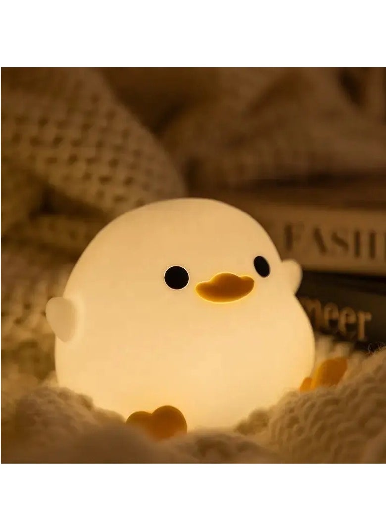 Duck lamp Rechargeable touch Light Silicone night Light Bedroom Cute Kids Night Light For Bedside