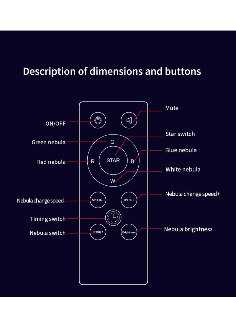 RGB Starry Night Light Projector with Bluetooth Music Player – 16 Color Galaxy & Nebula Projection, Aurora & Black Hole Effect, Built-in Bluetooth Speaker, Remote Control, 3 Timing Modes – Perfect for Kids & Adults Bedroom, Parties, Relaxation