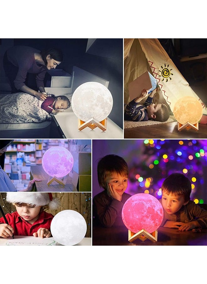 Ramadan Moon Lamp with Upgrade 16 Colors Moon Decorations Lights, Stand & Remote & Touch Controller