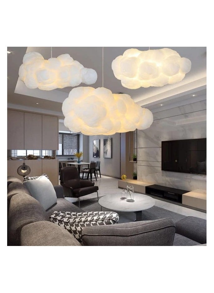 Modern Creative Personality LED Pendant Light Living Room Bedroom Cloud Hanging Lamp For Home Decor Lighting 3 Pieces Set 60cm 50cm 40cm