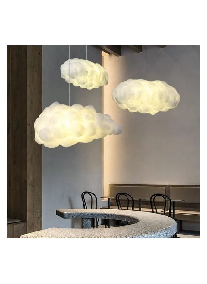 Modern Creative Personality LED Pendant Light Living Room Bedroom Cloud Hanging Lamp For Home Decor Lighting 3 Pieces Set 60cm 50cm 40cm