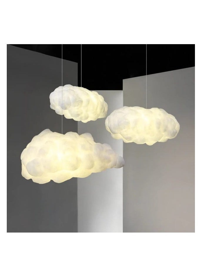 Modern Creative Personality LED Pendant Light Living Room Bedroom Cloud Hanging Lamp For Home Decor Lighting 3 Pieces Set 60cm 50cm 40cm