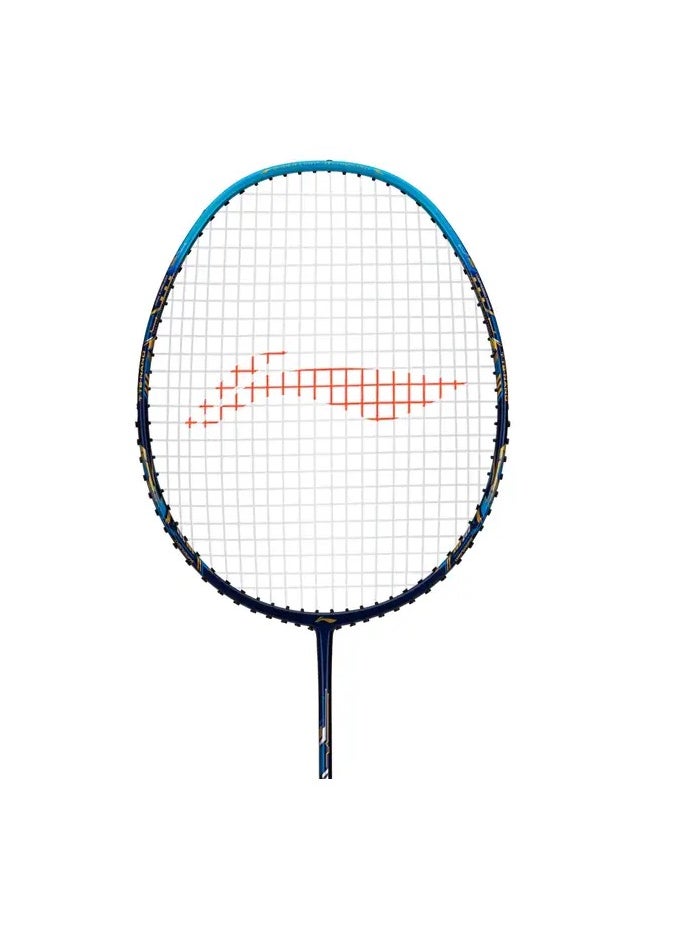 AIR-FORCE 77 G3 Carbon Fibre Unstrung Badminton Racket With Free Full Cover (Navy/Blue/Gold)