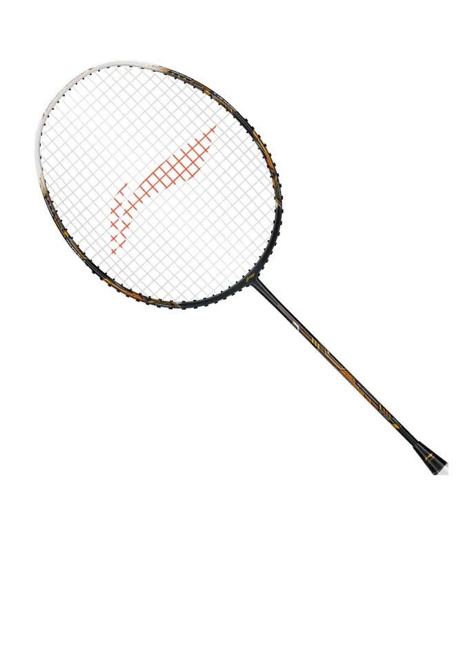 AIR-FORCE 77 G3 Carbon Fibre Unstrung Badminton Racket With Free Full Cover (Grey/White/Gold)