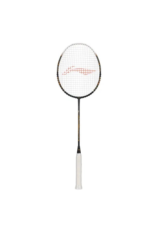 AIR-FORCE 77 G3 Carbon Fibre Unstrung Badminton Racket With Free Full Cover (Grey/White/Gold)