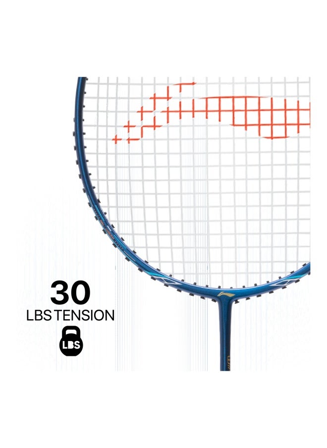 Wind Lite 800 II Carbon Fiber UnStrung Badminton Racket With Full Cover (Navy/Dk Grey), One Size