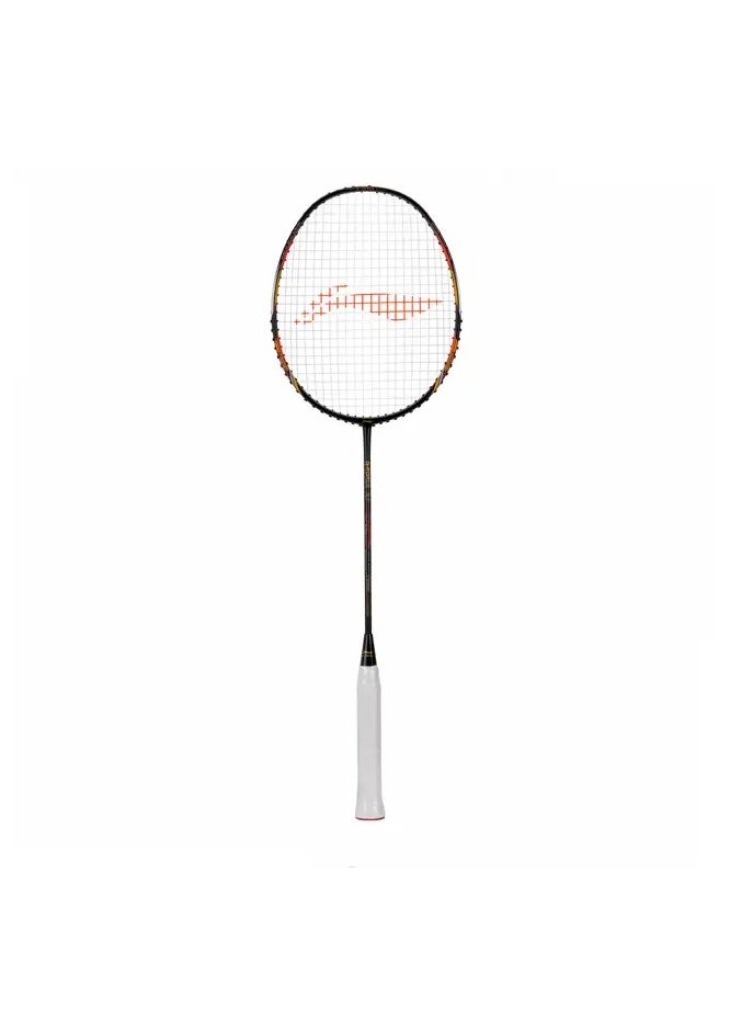 Lining G-Force X5 Carbon Fiber UnStrung Badminton Racket With Full Cover (Black/Orange), One Size (82G)