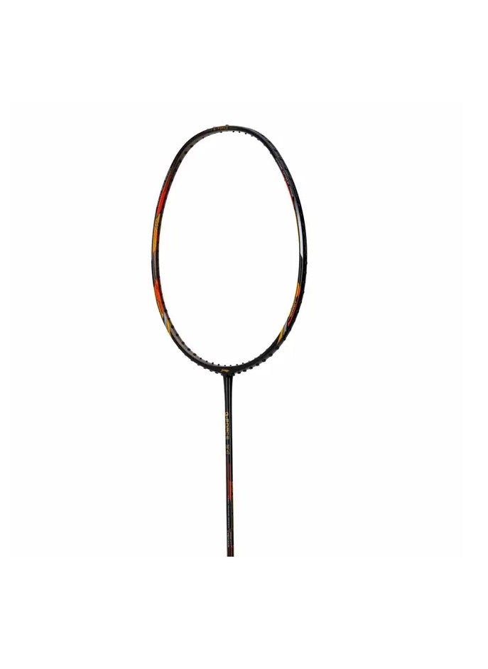 Lining G-Force X5 Carbon Fiber UnStrung Badminton Racket With Full Cover (Black/Orange), One Size (82G)