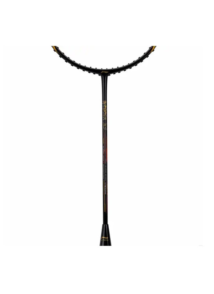 Lining G-Force X5 Carbon Fiber UnStrung Badminton Racket With Full Cover (Black/Orange), One Size (82G)