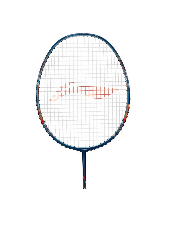 AIR-FORCE 78 G3 Carbon Fibre Unstrung Badminton Racket With Free Full Cover (Navy/Silver/Orange)