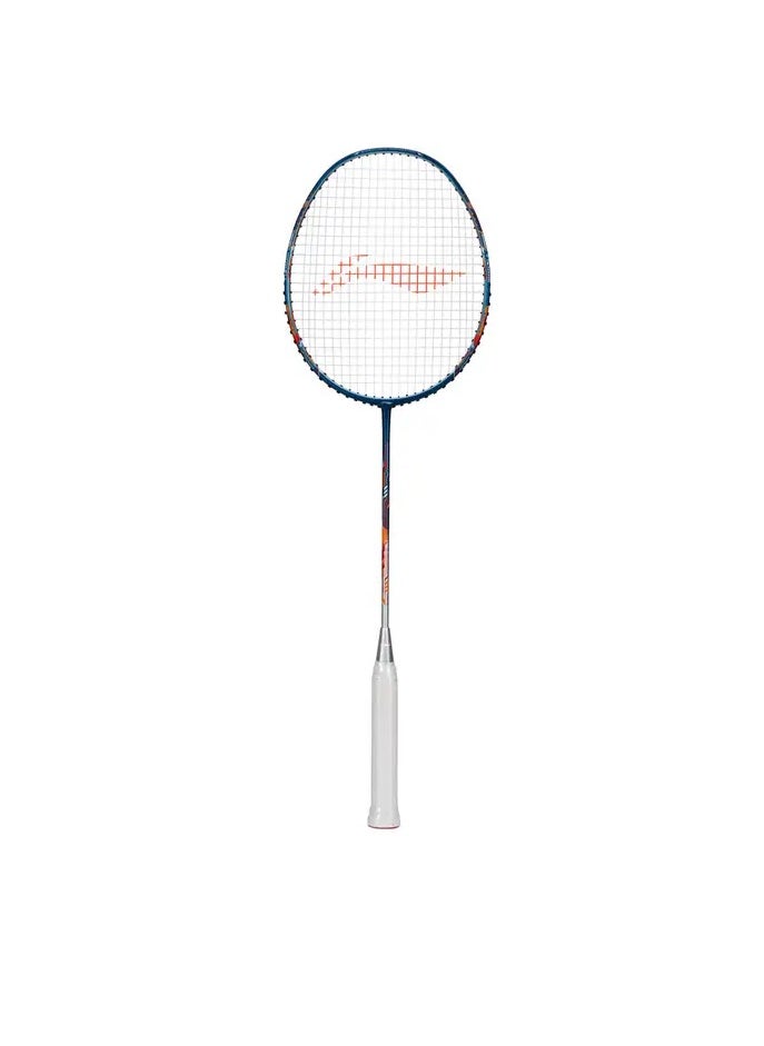 AIR-FORCE 78 G3 Carbon Fibre Unstrung Badminton Racket With Free Full Cover (Navy/Silver/Orange)