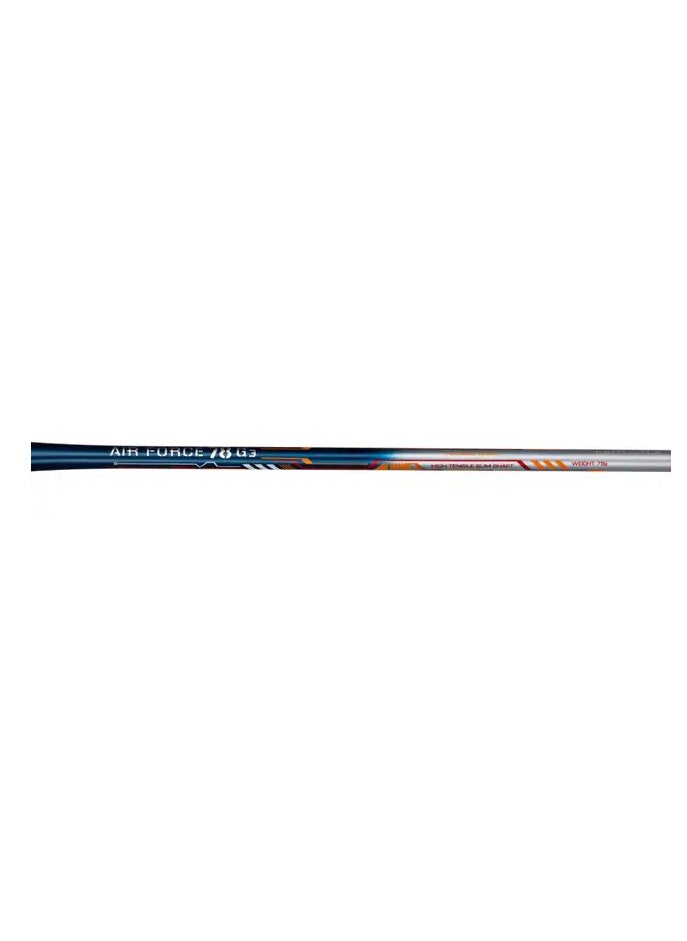 AIR-FORCE 78 G3 Carbon Fibre Unstrung Badminton Racket With Free Full Cover (Navy/Silver/Orange)