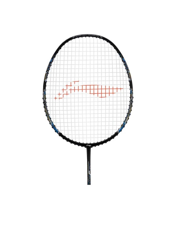 AIR-FORCE 80 G3 Carbon Fibre Unstrung Badminton Racket With Free Full Cover ( Dark Grey/Amber/Gold)