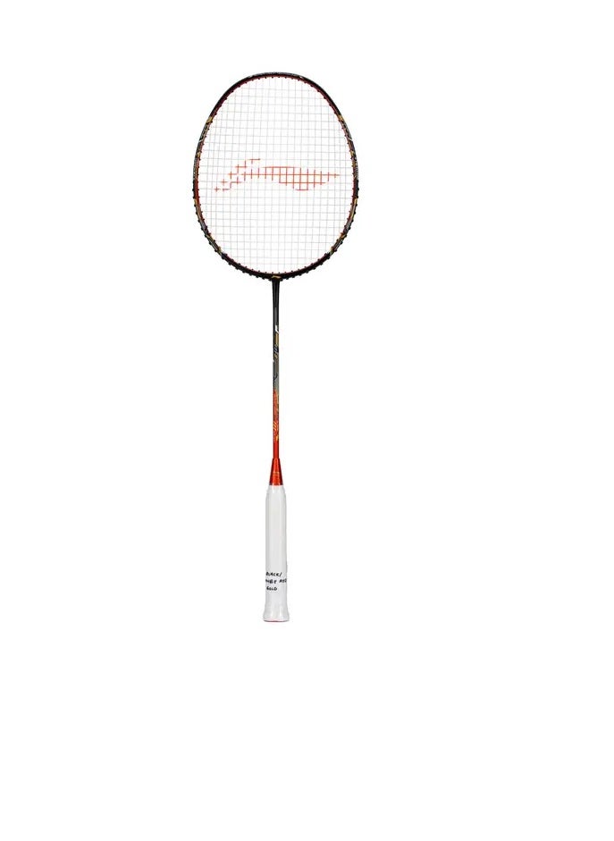 AIR-FORCE 78 G3 Carbon Fibre Unstrung Badminton Racket With Free Full Cover (Black/Orange Red/Gold)