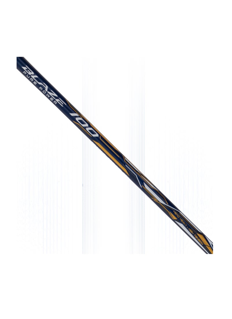 Blaze 100 (78) Unstrung Badminton Racket (Navy/White/Gold)