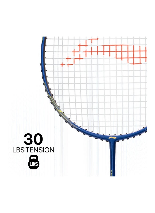 Wind Lite 700 II Carbon Fiber UnStrung Badminton Racket With Full Cover (Navy/Brass), One Size