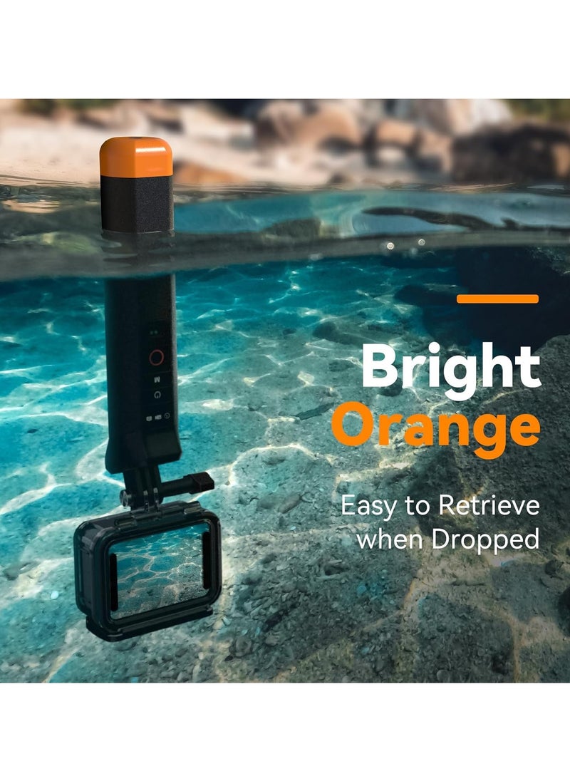 Floating Selfie Stick Hand Grip with Bluetooth Remote, Waterproof Handle Compatible with GoPro Hero 12-3+, for Insta360, for DJI OSMO, and Most Action Cameras, Ideal for Water Sports and Adventure