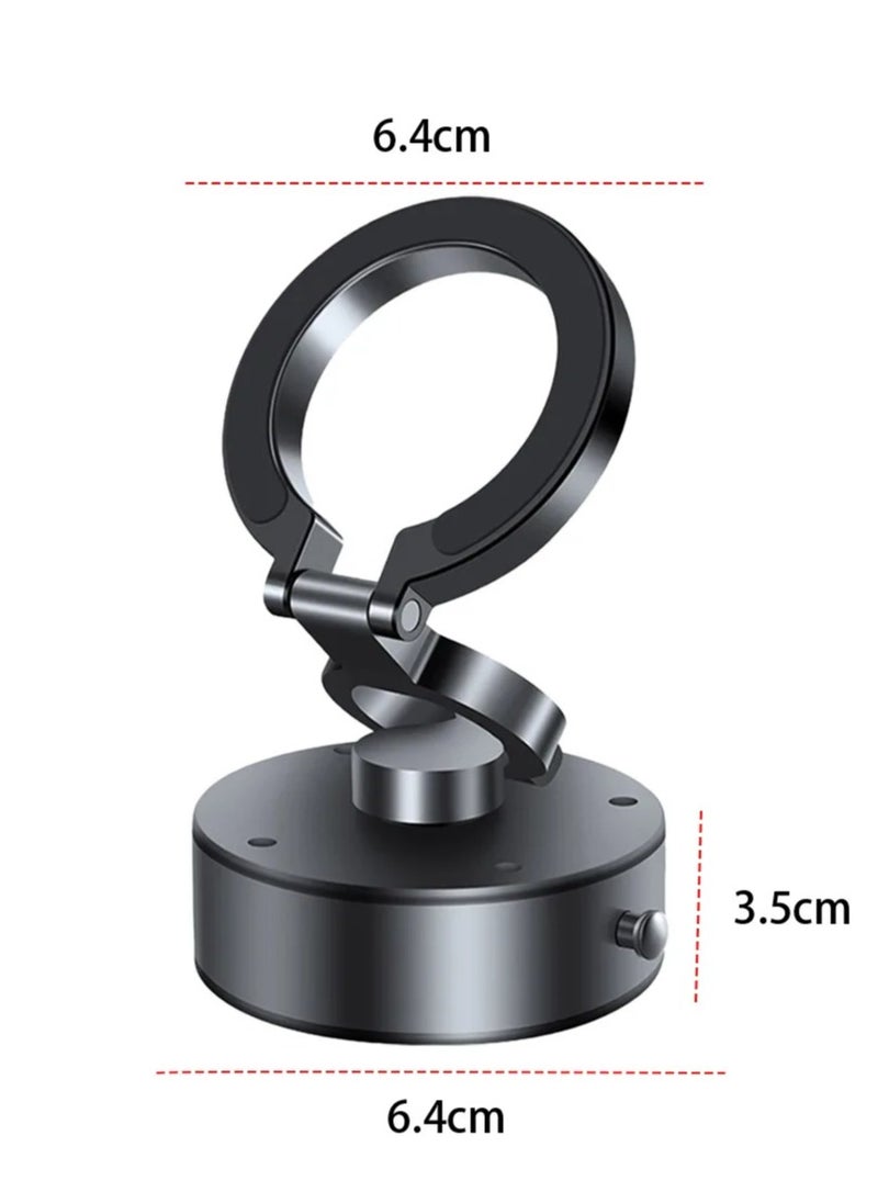 Rotatable Car Suction Phone Mount, 2024 New 360° Rotating 270° Folding Electric Vacuum Magnetic Suction Car Phone Mount, Double Sided Universal Smart Holder for Car/Mirror/Smooth Surface