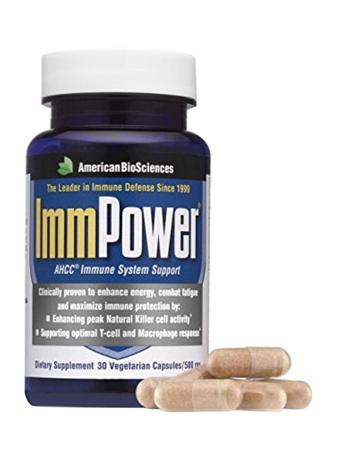 ImmPower AHCC Dietary Supplement 500mg - 30 Capsules