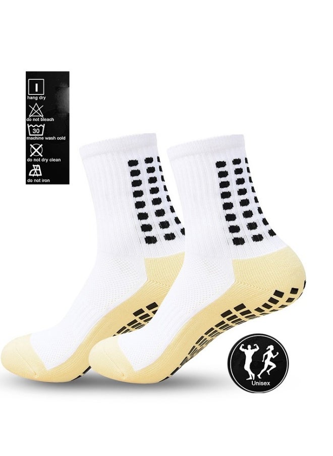 5 Pairs of Non-Slip Grip Pads for Men's Football and Basketball Socks