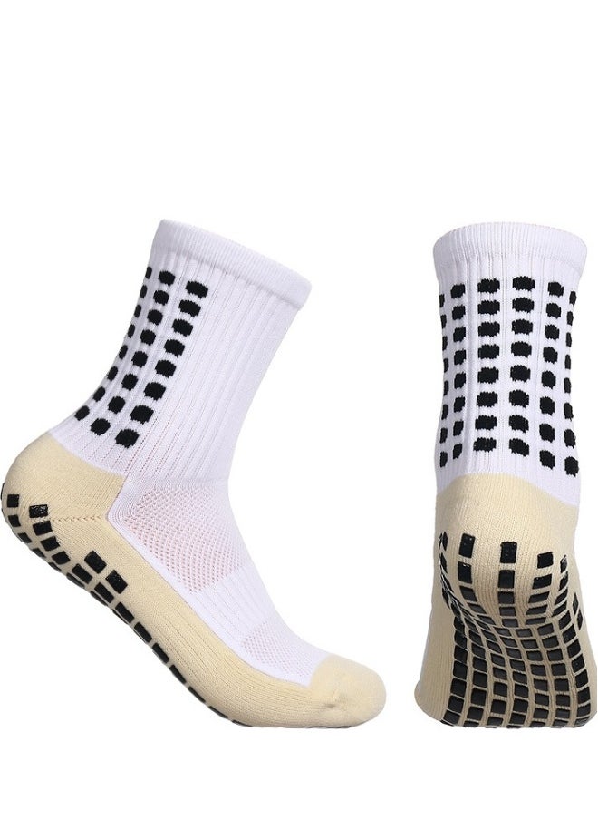 5 Pairs of Non-Slip Grip Pads for Men's Football and Basketball Socks